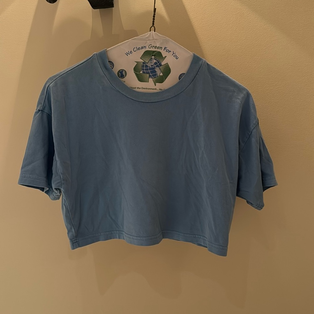 TNA blue crop top size xxs